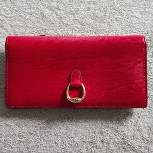Lauren Ralph Lauren Red Leather Wallet